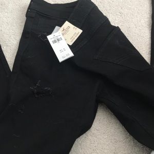 Hollister high rise super skinny destroyed